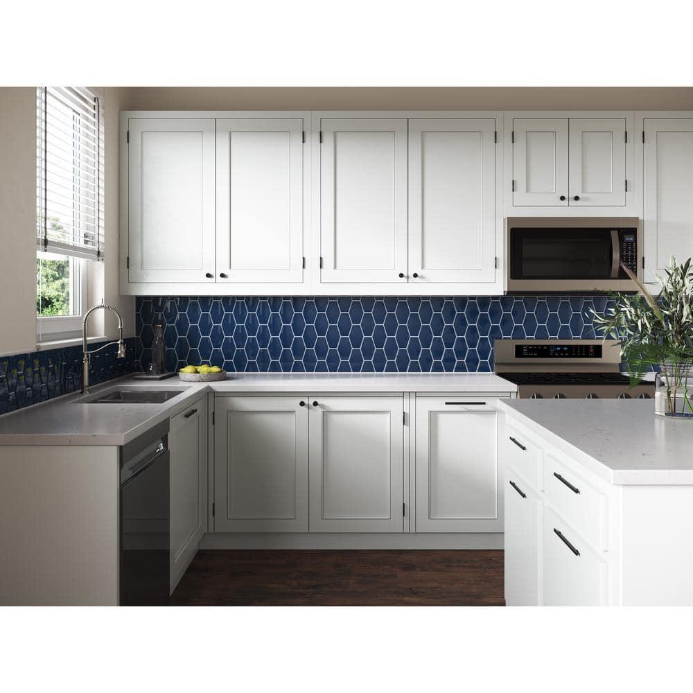 Cruz Bay Studio Long Hex 10.60in.x11 in. Glass Mosaic Tile