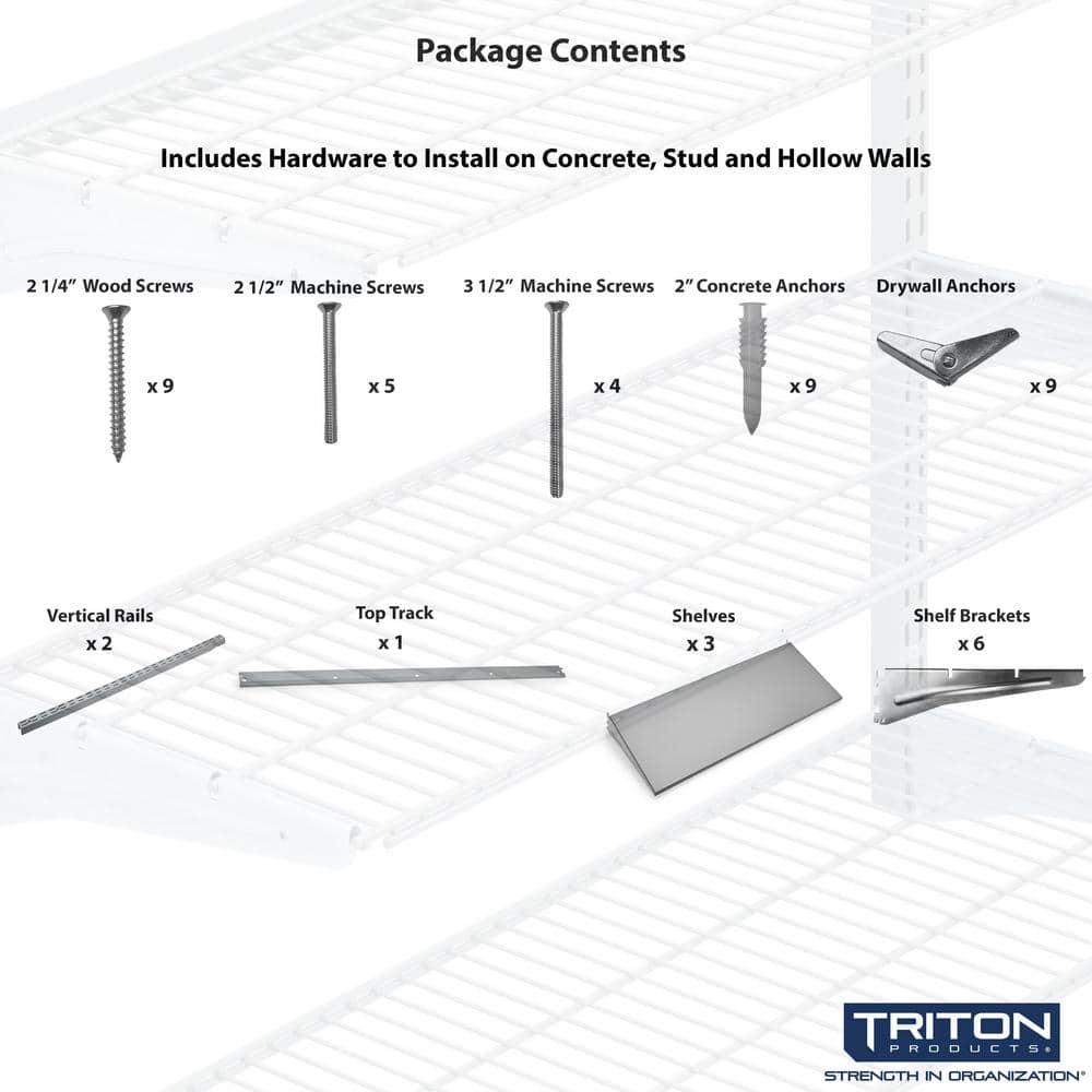 33'' W Steel Height -Adjustable Storage Rack