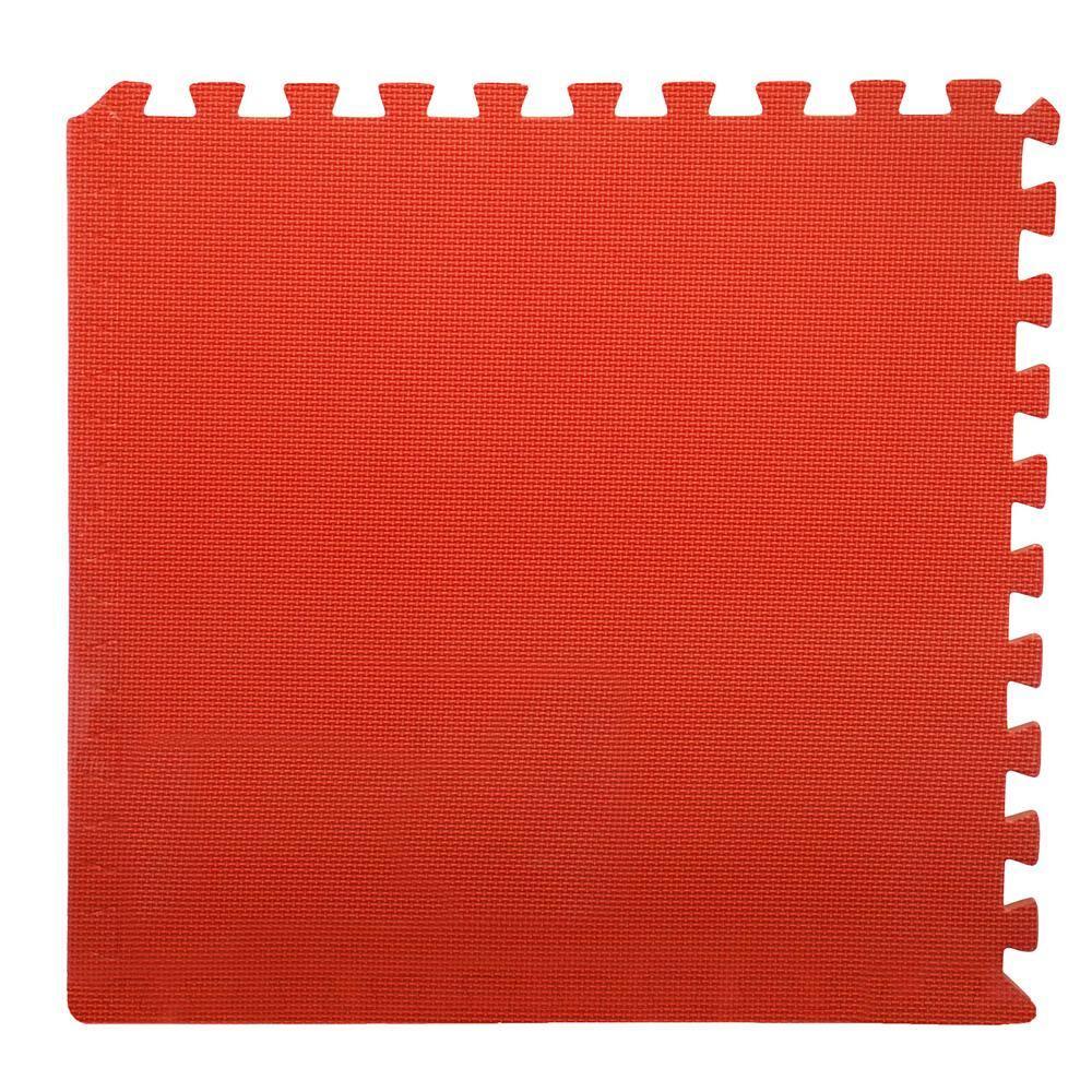 EVA Foam Mat Tiles 12-Pack - 48 SQ FT Interlocking Padding for Playroom or Gym Flooring - Workout Mat or Baby Playmat by Stalwart (Multicolor)