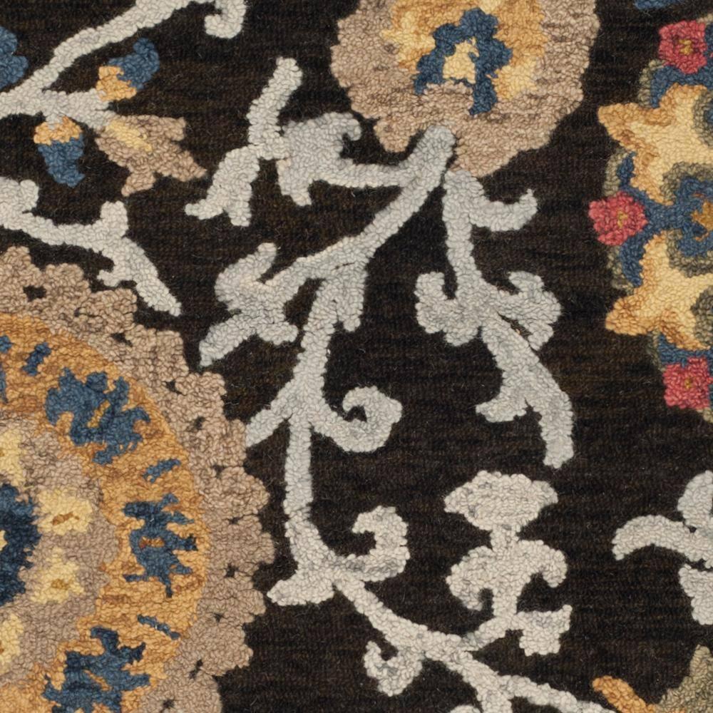 Blossom BLM401 Hand Tufted Area Rug - Charcoal/Multi - 6'x9' - Safavieh.