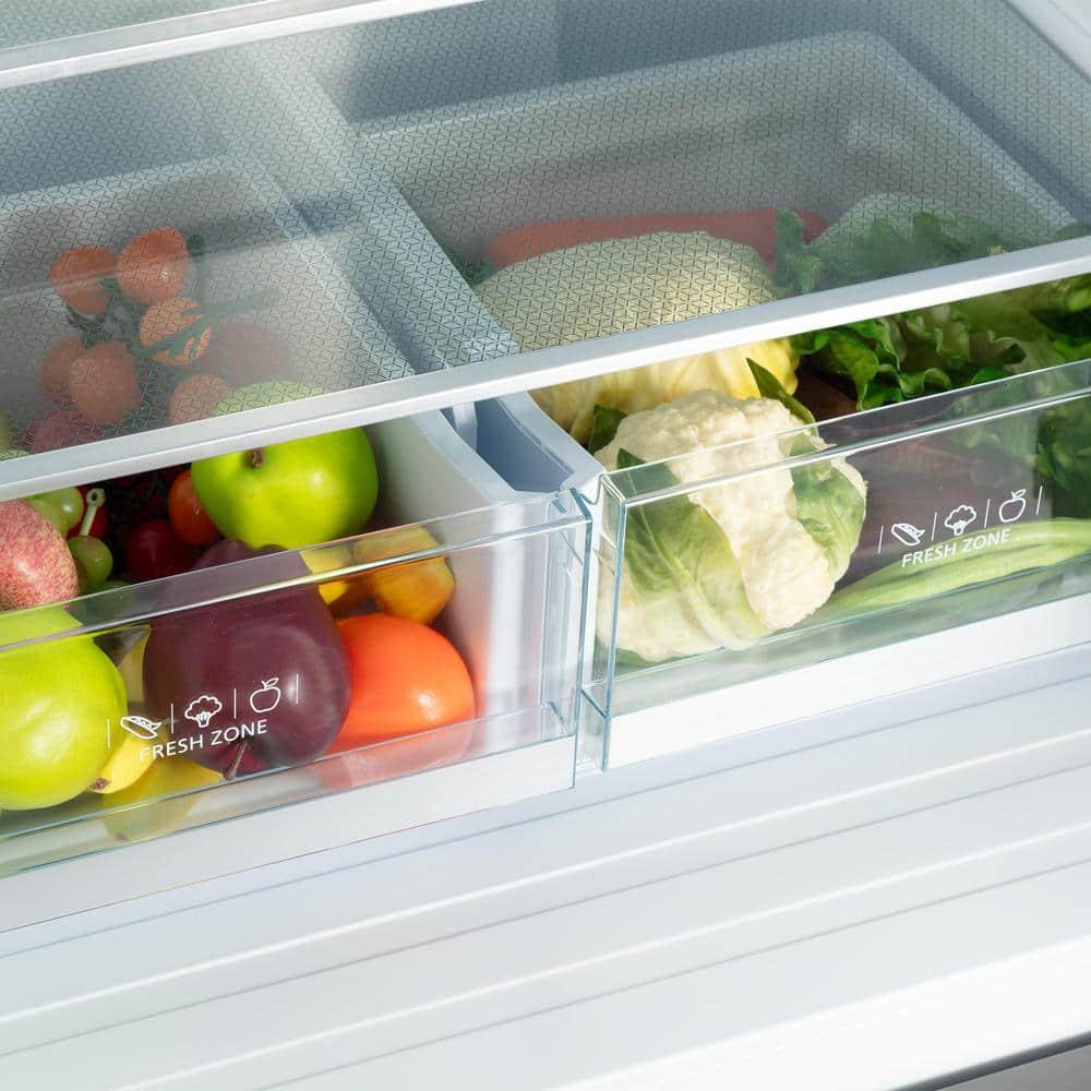 30 in. 17.5 cu. ft. Counter Depth 3-Door French Door Refrigerator with Freezer Drawer in Fingerprint Resistant Stainless Steel