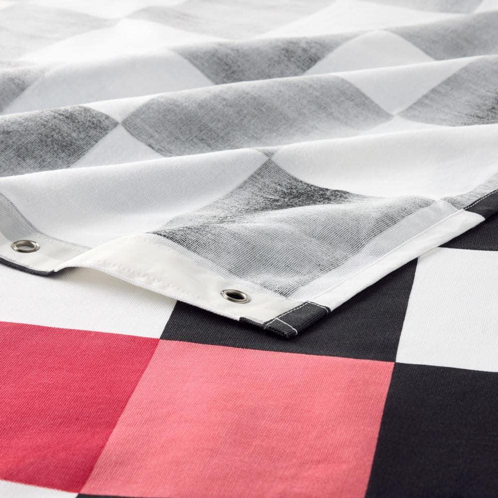 Town & Country Living Town & Country Play Betty Bold Checkerboard Fabric Shower Curtain 70"X72"