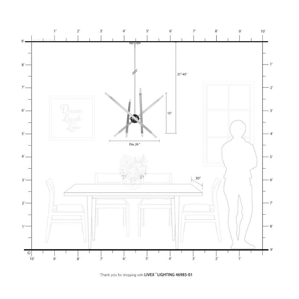 Mercury Row® Lydia 8 - Light Dimmable Modern Linear Chandelier