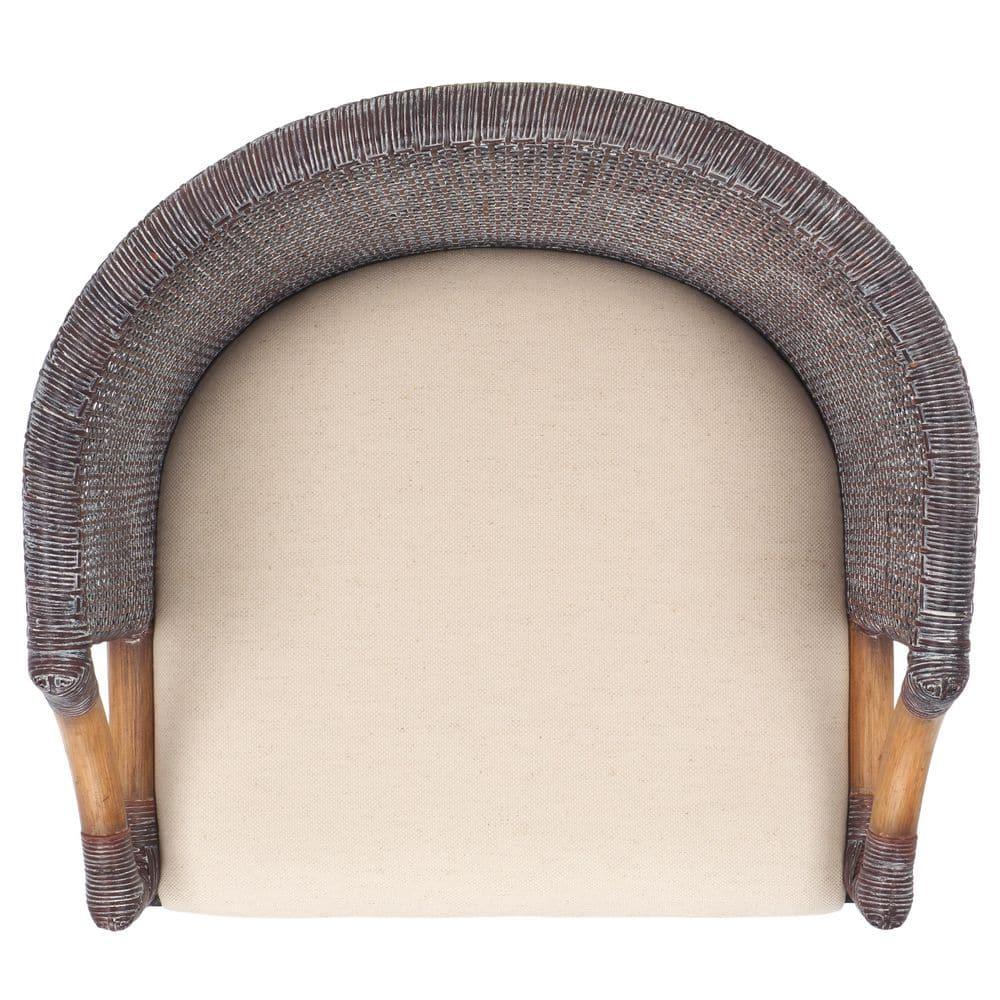 Brando Counter Stool - BST4000 - Brown/White - Safavieh