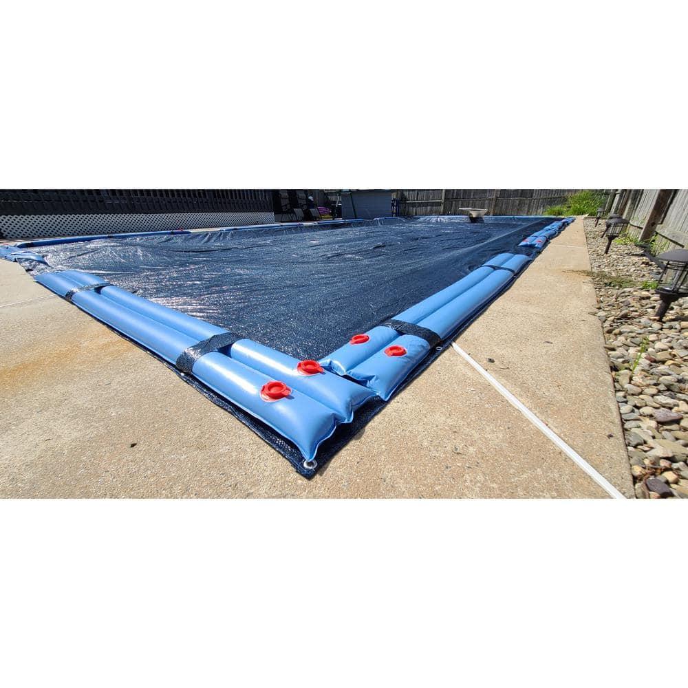 Winter Block inground Pool Laminated Polyethylene Winter Cover, Rectangular,18 x 36 ft
