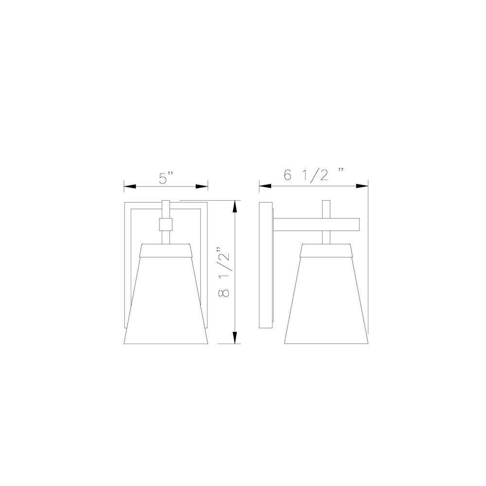Z-Lite Lauren 1 - Light Wall Light in  Brushed Nickel