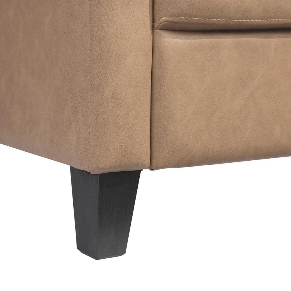Lifestyle Solutions Willow Sofa Light Brown Vegan Leather