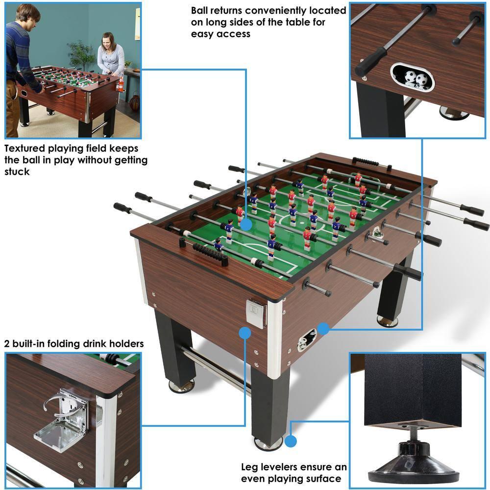 Arlmont & Co. Christopher Arlmont & Co. 55.25'' L Foosball Table with Telescopic Rods