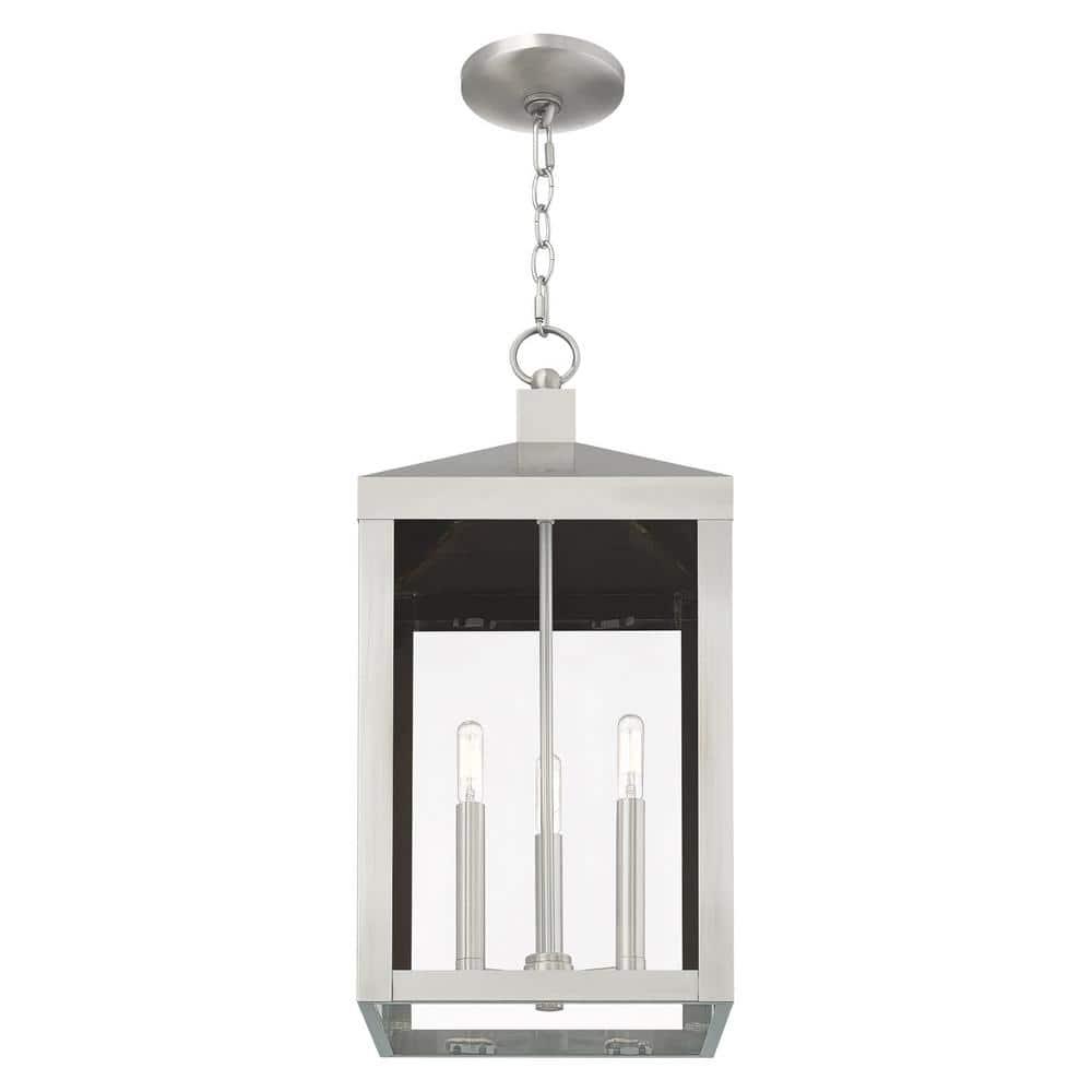 Livex Lighting Nyack 3 - Light Pendant in  Brushed Nickel
