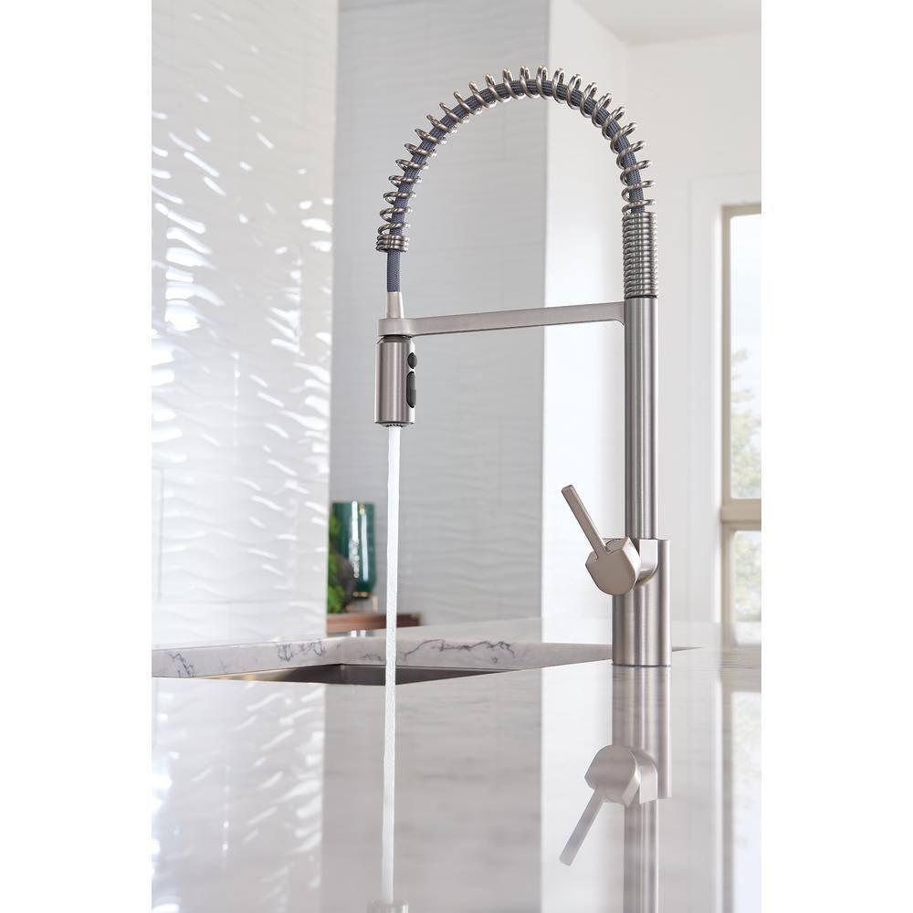 Moen Align Spot Resist Stainless One-Handle Pre-Rinse Spring Pulldown Kitchen Faucet