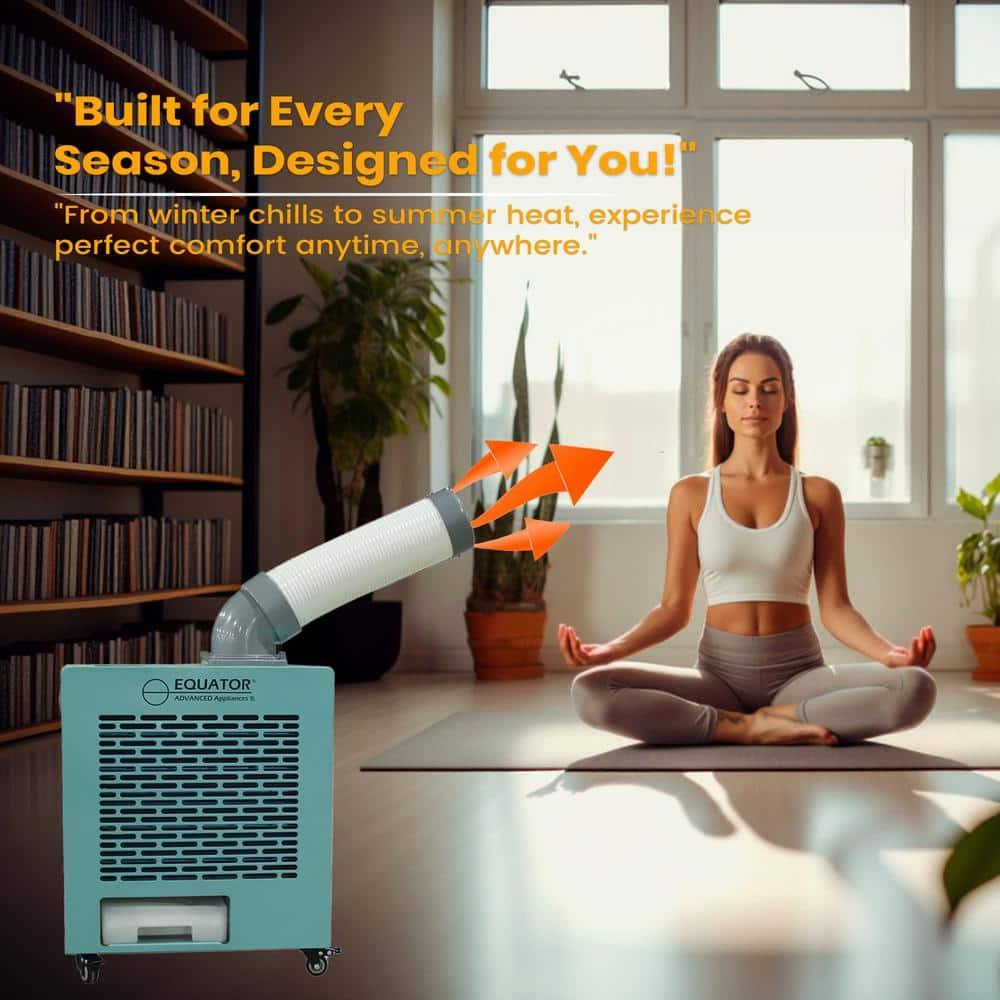 Equator Advanced Appliances Equator 3-in-1 AC Heater Air 9000BTU Outdoor Air Conditioner/ Spot Cooler IP24 Casters 110V
