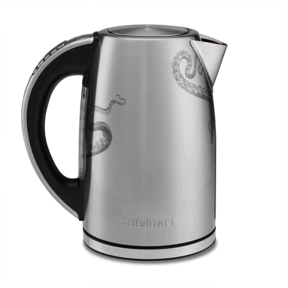 Cuisinart Caskata PerfecTemp 1.7-Liter Cordless Programmable Electric Tea Kettle with Stay Cool Non-Slip Handle