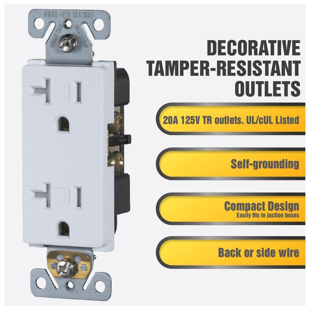 20 Tamper Resistant Decorator Outlet