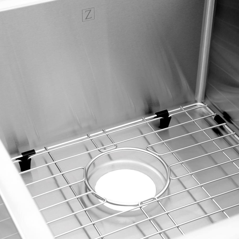 ZLINE 32" Jackson Undermount Double Bowl Fingerprint Resistant Stainless Steel Kitchen Sink with Bottom Grid