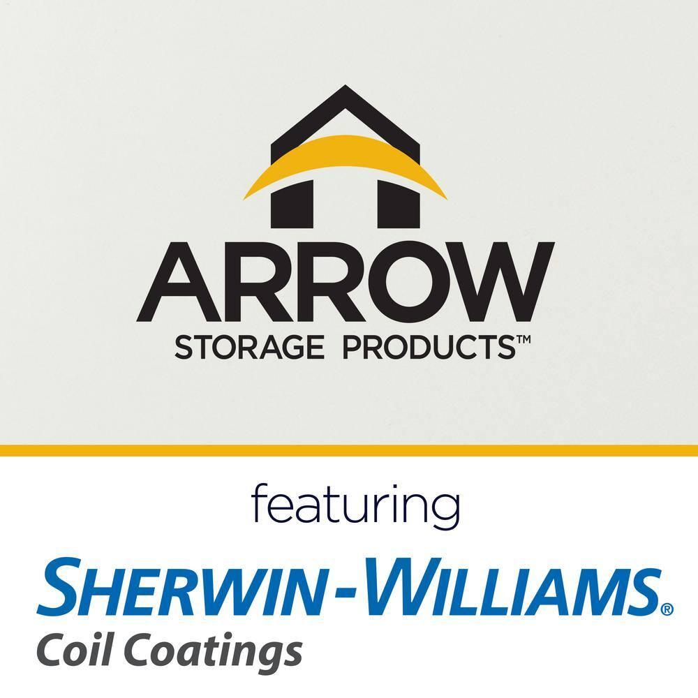 Arrow Arrow Steel Carport with 2 Side Wall Kits, 12x24x09