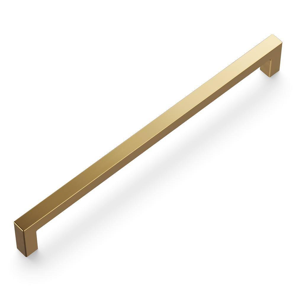 Hickory Hardware Solid Core Kitchen Cabinet Pulls, Luxury Cabinet Handles, Hardware for Doors & Dresser Drawers, 8-13/16 Inch (224mm) Hole Center, Champagne Bronze, Skylight Collection(Pack of 1)