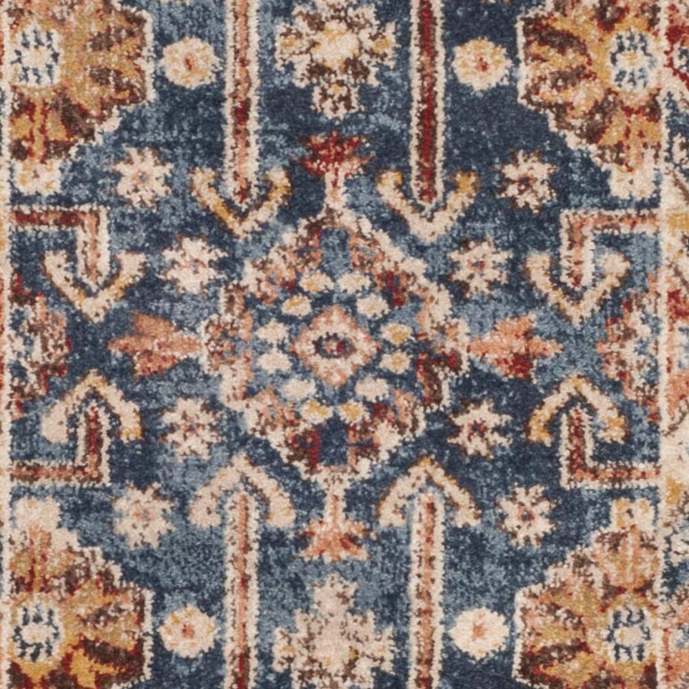 Bijar BIJ653 Power Loomed Indoor Runner Rug - Royal/Ivory - 2'3"x8' - Safavieh