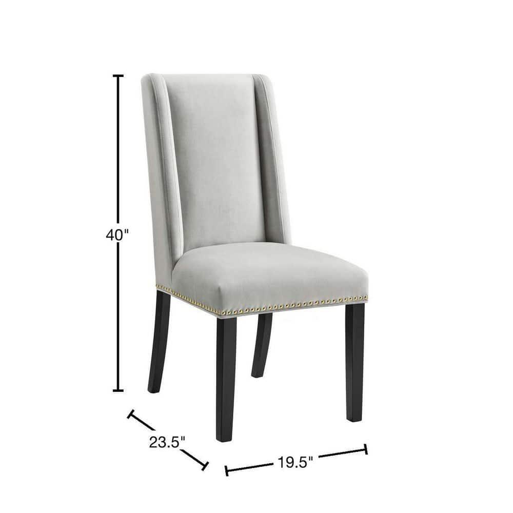 Modway Baron Performance Velvet Dining Chairs by Modway (Set of 2)