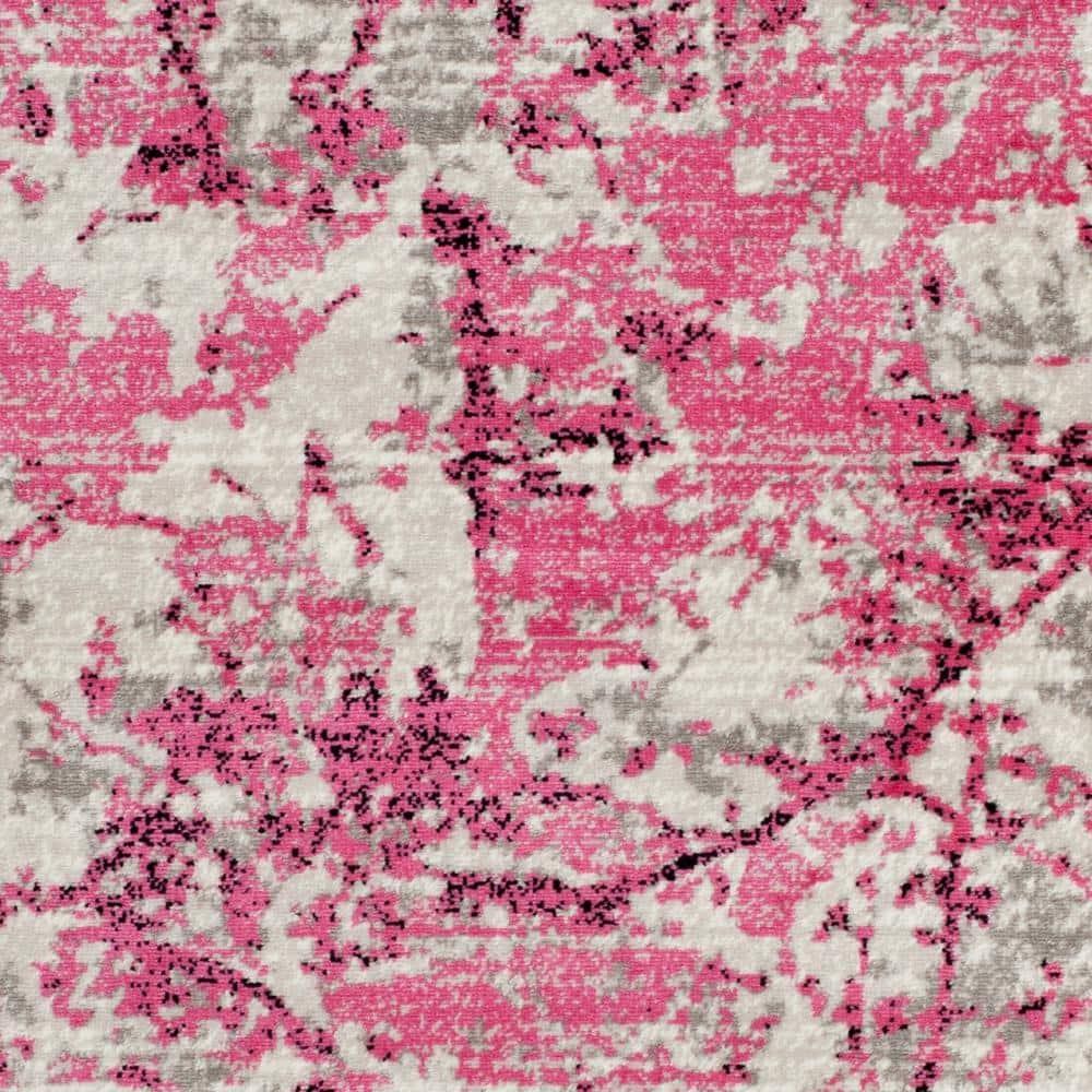 Skyler SKY186 Power Loomed Indoor Area Rug - Pink/Ivory - 4'x6' - Safavieh