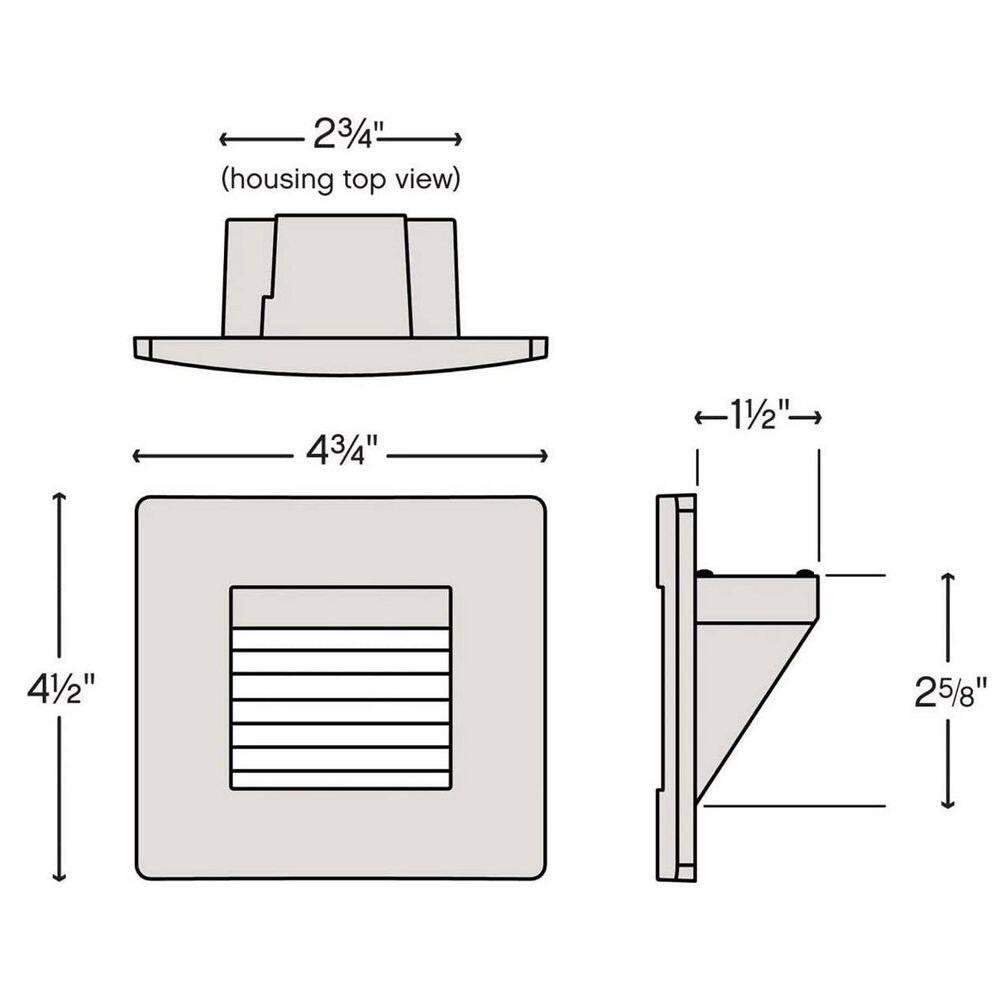 Luna Horizontal 120v 2700K Integrated LED Step Light