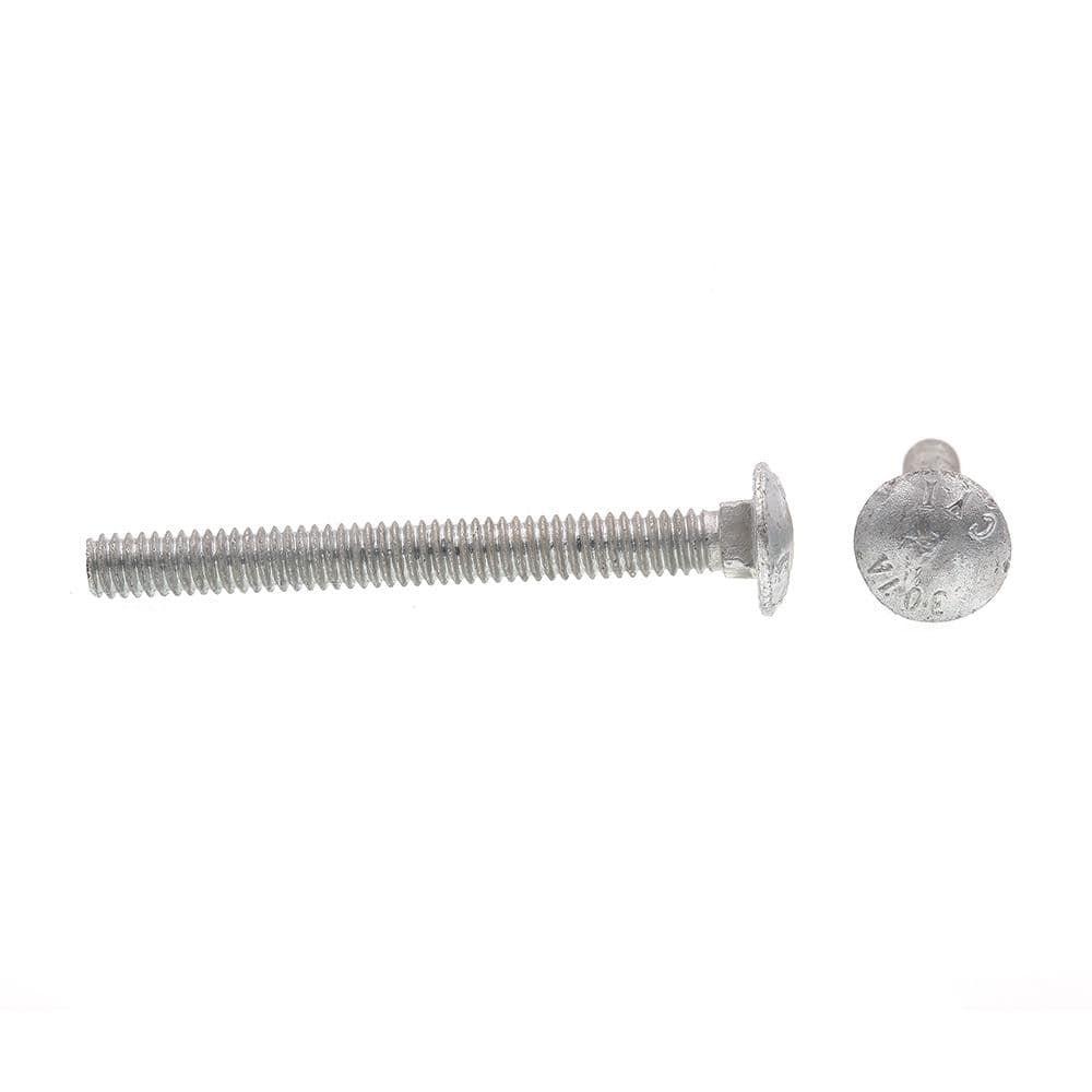 Hot-Dipped Galvanized Zinc Carriage Bolts 50-Pack