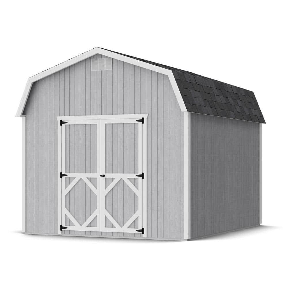 Little Cottage Co. Classic Gambrel Outdoor Wood Storage Barn with 6 ft. Sidewalls