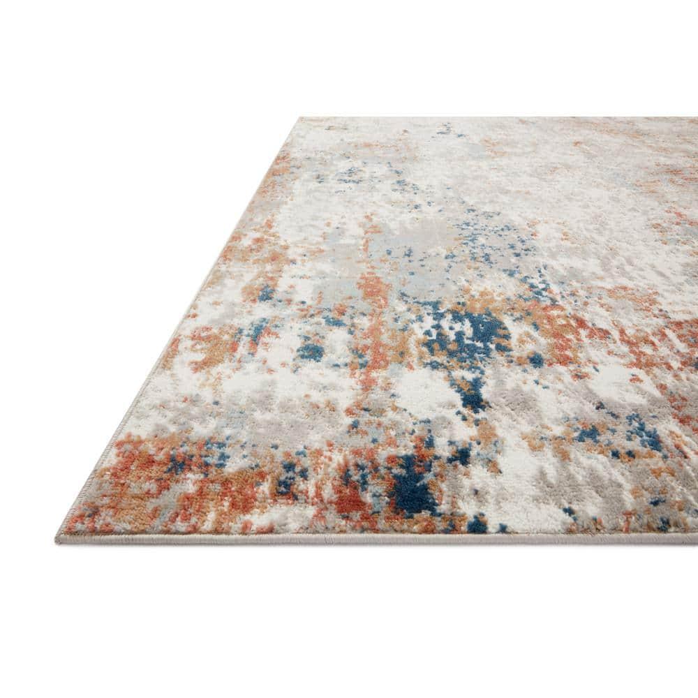 Loloi II Bianca Collection BIA-03 Ivory / Multi, Abstract Area Rug 7'-11" x 10'-6"