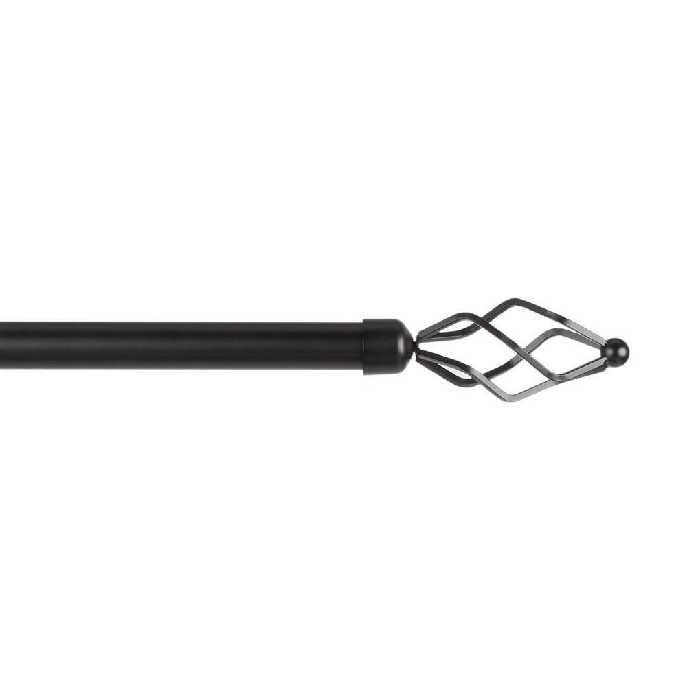 Amalgamated Textiles Adjustable Single Curtain Rod