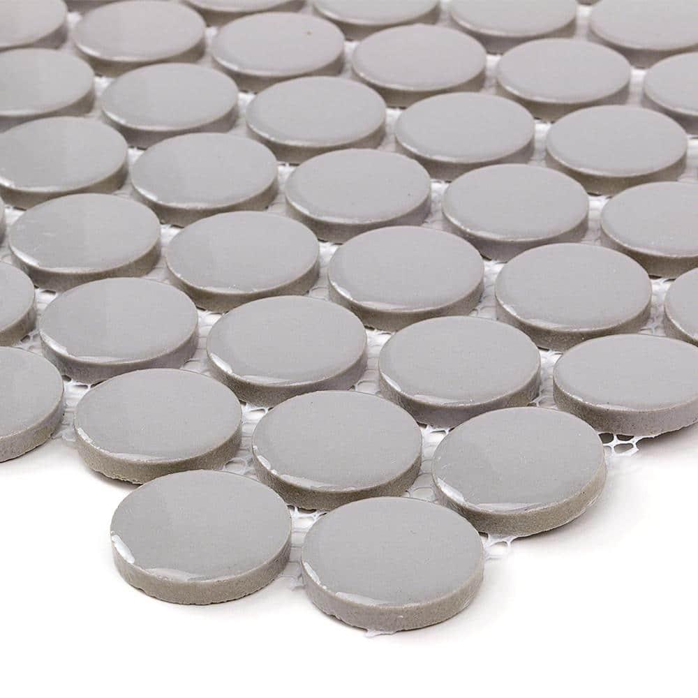Zen 12.32'' W x 12.99'' L Ceramic Penny Round Mosaic Floor and Wall Tile (1.11 sq. ft./ each)