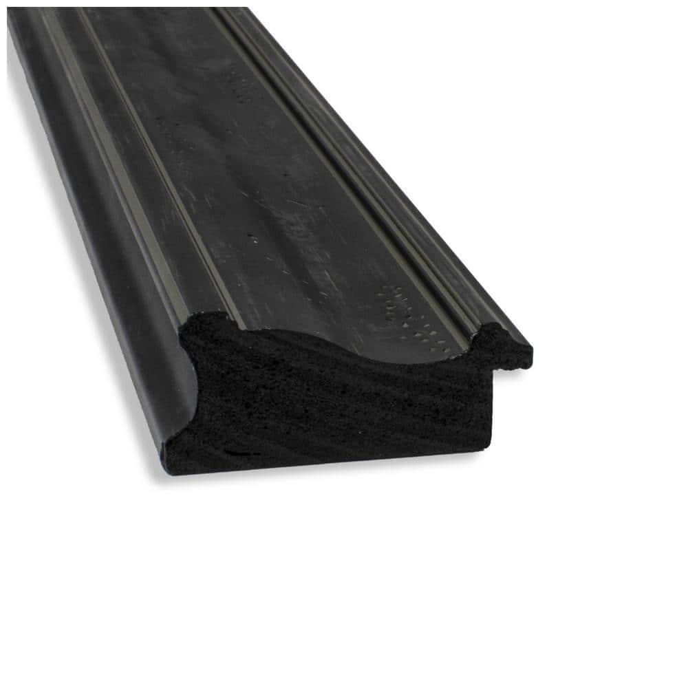 Amanti Art Beveled Bathroom Wall Mirror - Shipwreck Black Narrow Frame Outer Size: 24 x 24 in