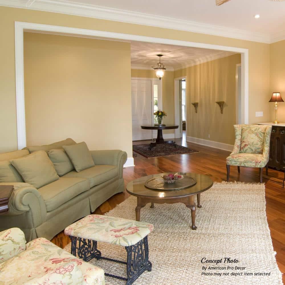 Architectural Products by Outwater L.L.C. RB03 1-1/8 in x 3-5/8 in x 6 in Long Recycled Polystyrene Door and Window Casing Moulding Sample