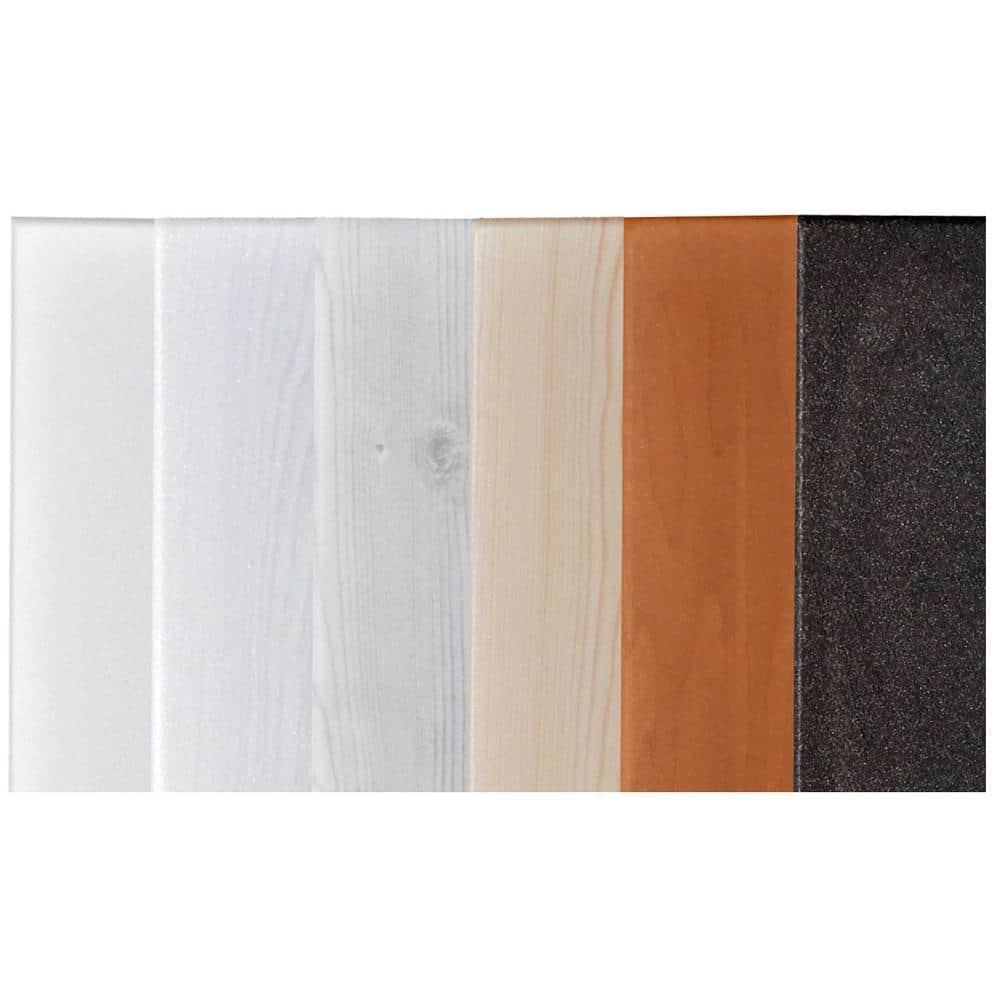 WP08 - Foam Wood Ceiling Planks 39 in x 6 in Plain White (19.5 Sq.ft / Pack) - 12 Pieces