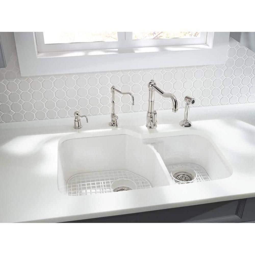 Allia 33" Fireclay 2 Bowl Undermount Kitchen Sink