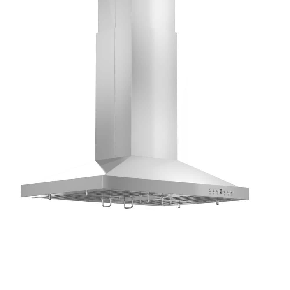 30 in. Convertible Vent Isl& Mount Range Hood in Stainless Steel (GL2i-30)