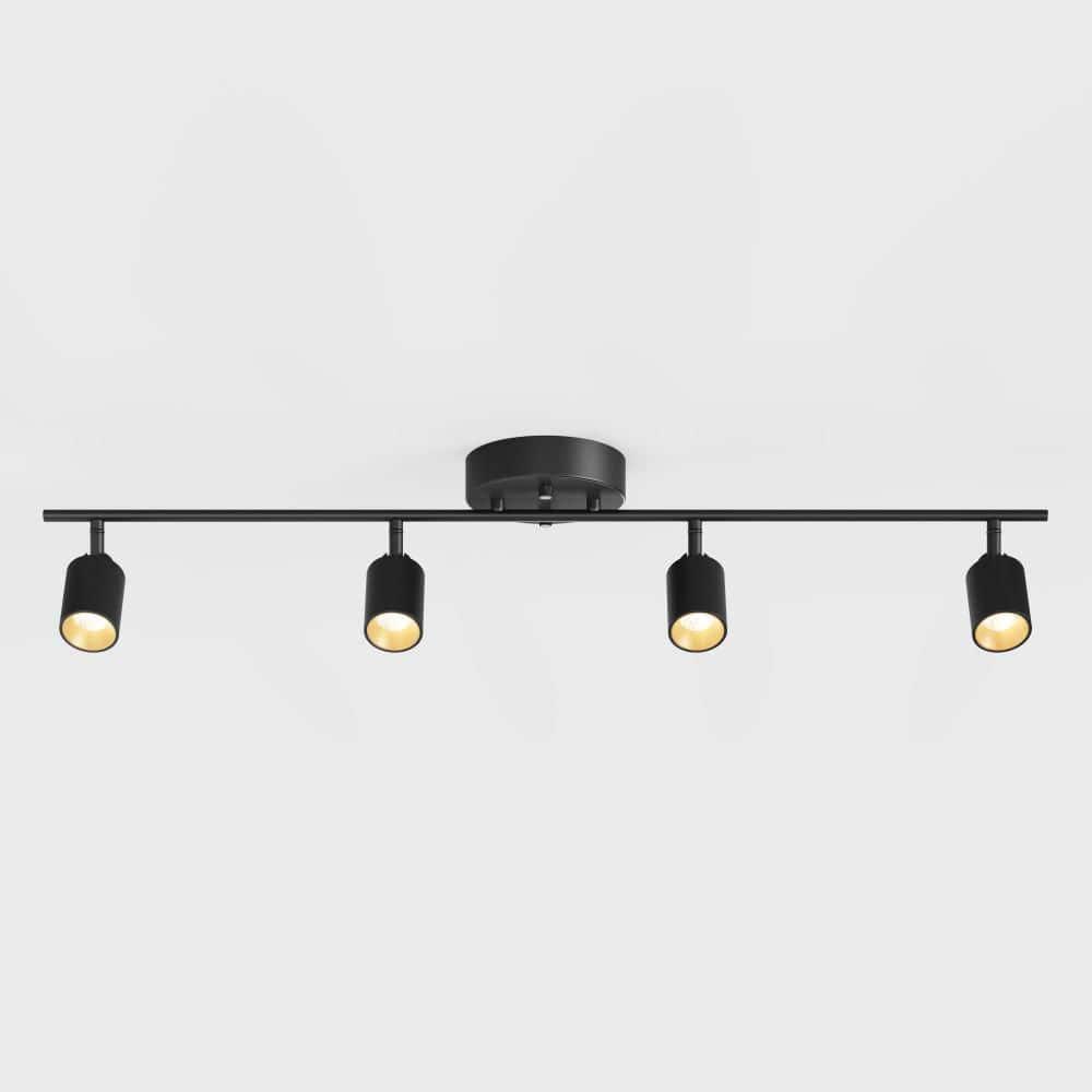 Vidalite Shura 4-Light Integrated LED Track Light w/ Rotatable Heads, 3 ft. Track Lighting Kit, 3000k, 2240 Lumen