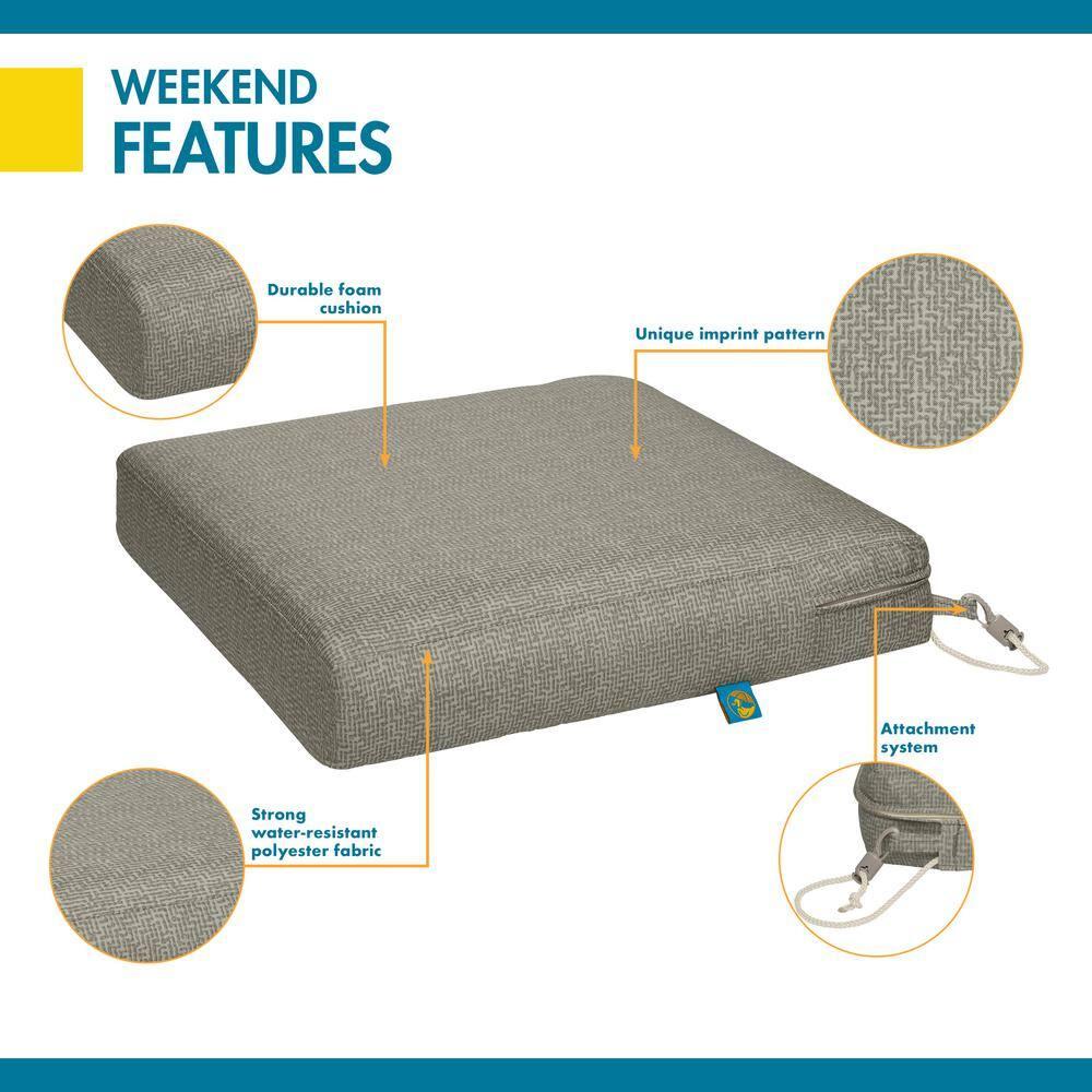 Weekend Outdoor 3'' Dining Chair Seat Cushion