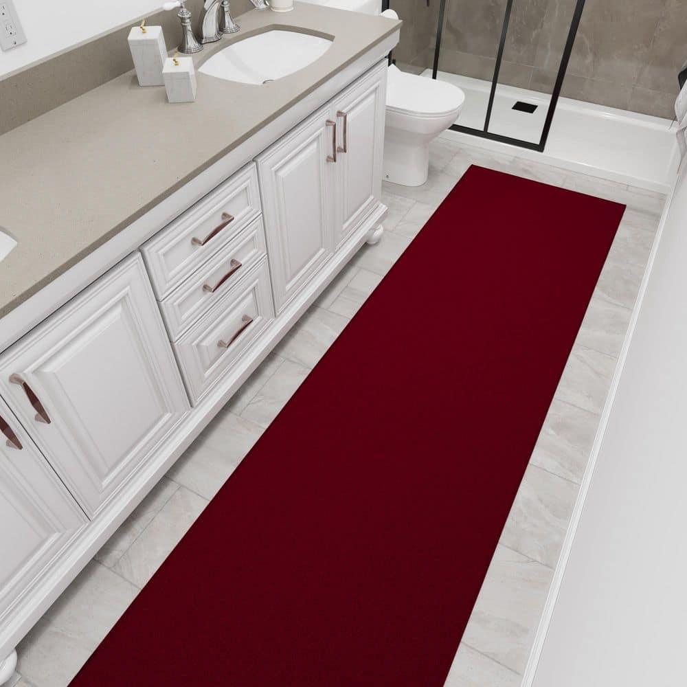 Ottomanson Ottohome Non-Slip Solid Area Rug For Living Room, Hallway Runner, Entryway Rug