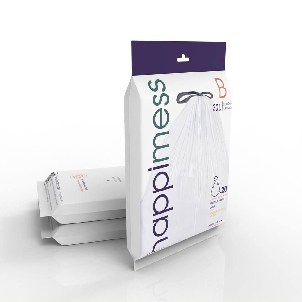 happimess Drawstring Trash Bags 60 Count