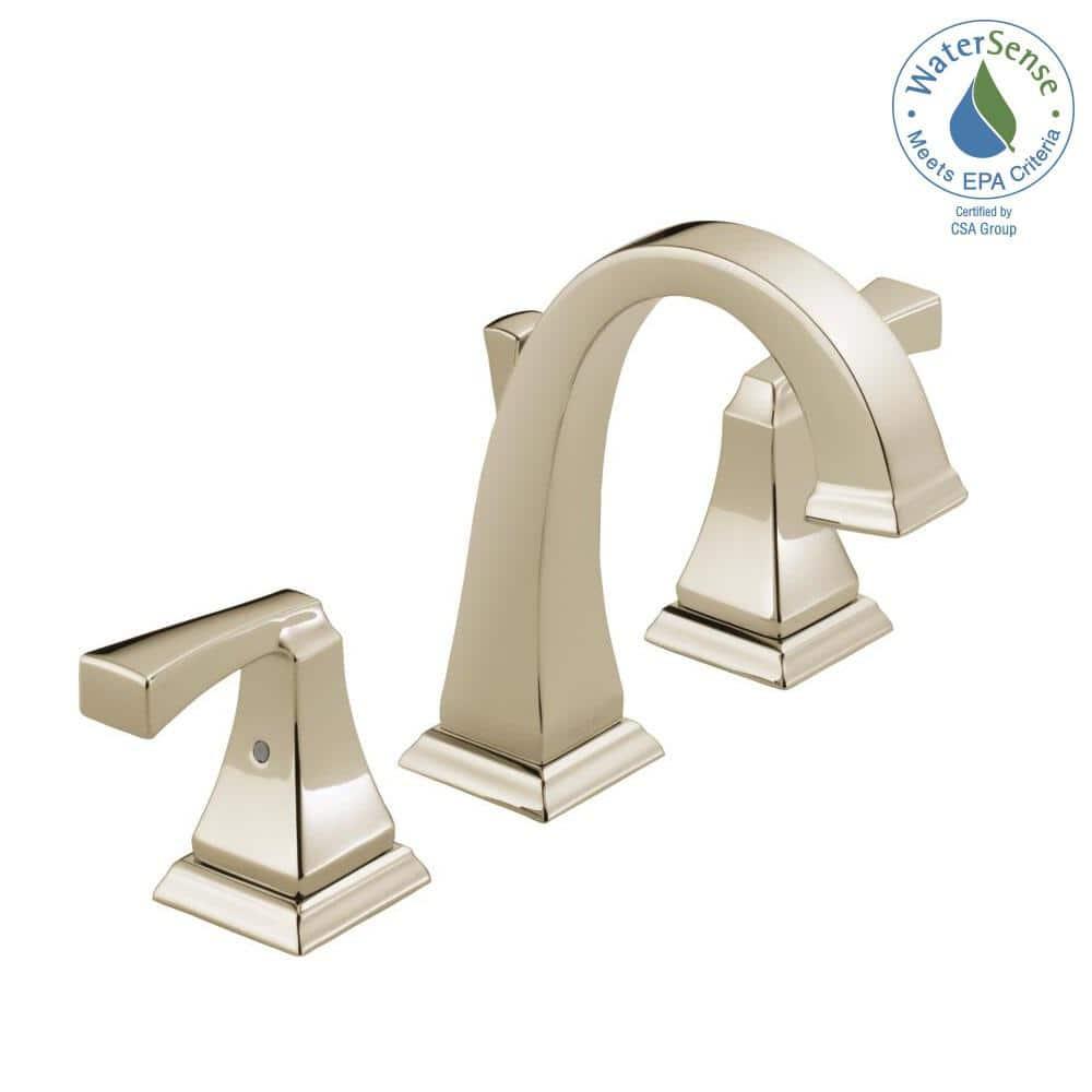 Dryden Widespread Bathroom Faucet 3 Hole, 2-handle Bathroom Sink Faucet with Drain Assembly