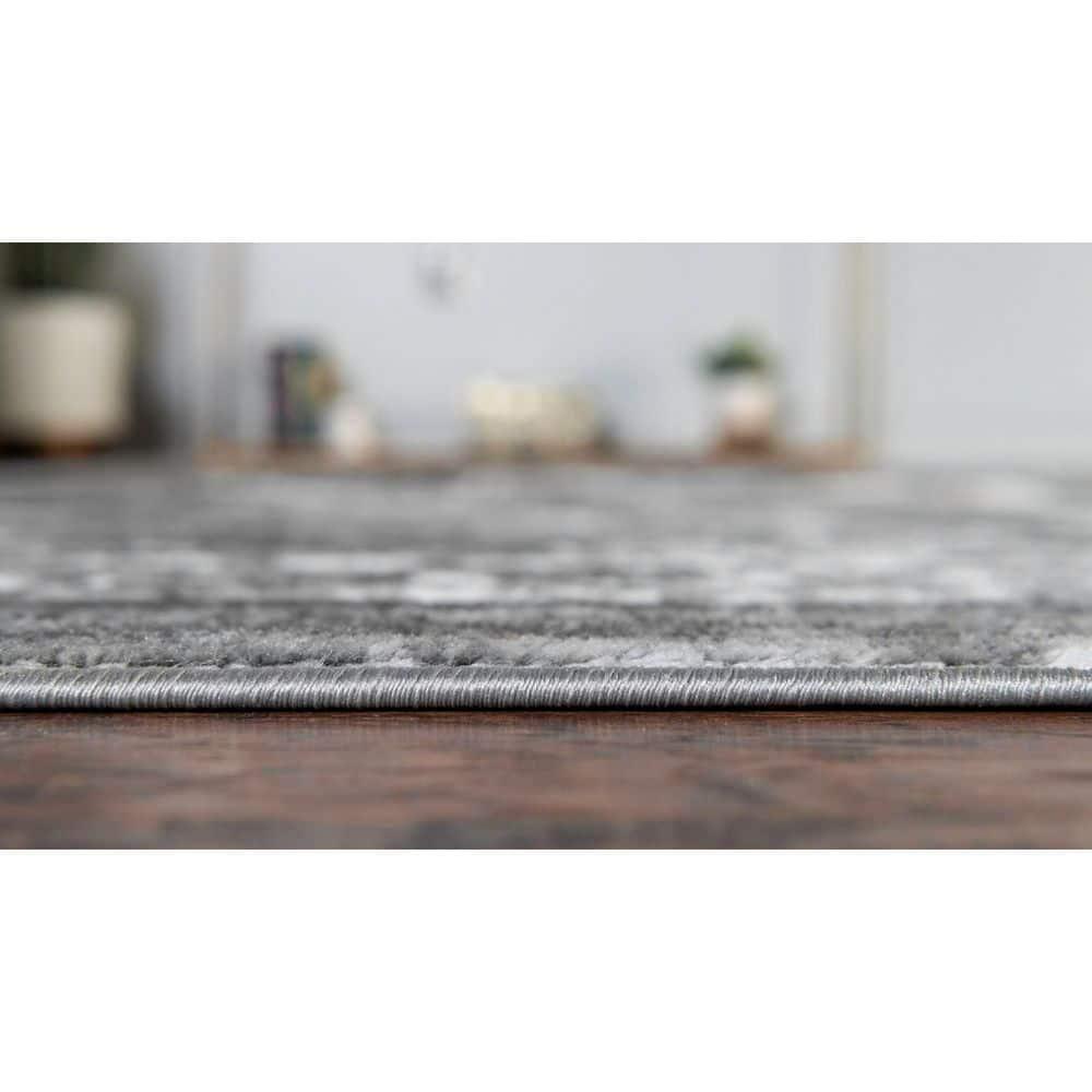 Unique Loom 9' 0 x 12' 0 Sofia Salle Garnier Gray Area Rug