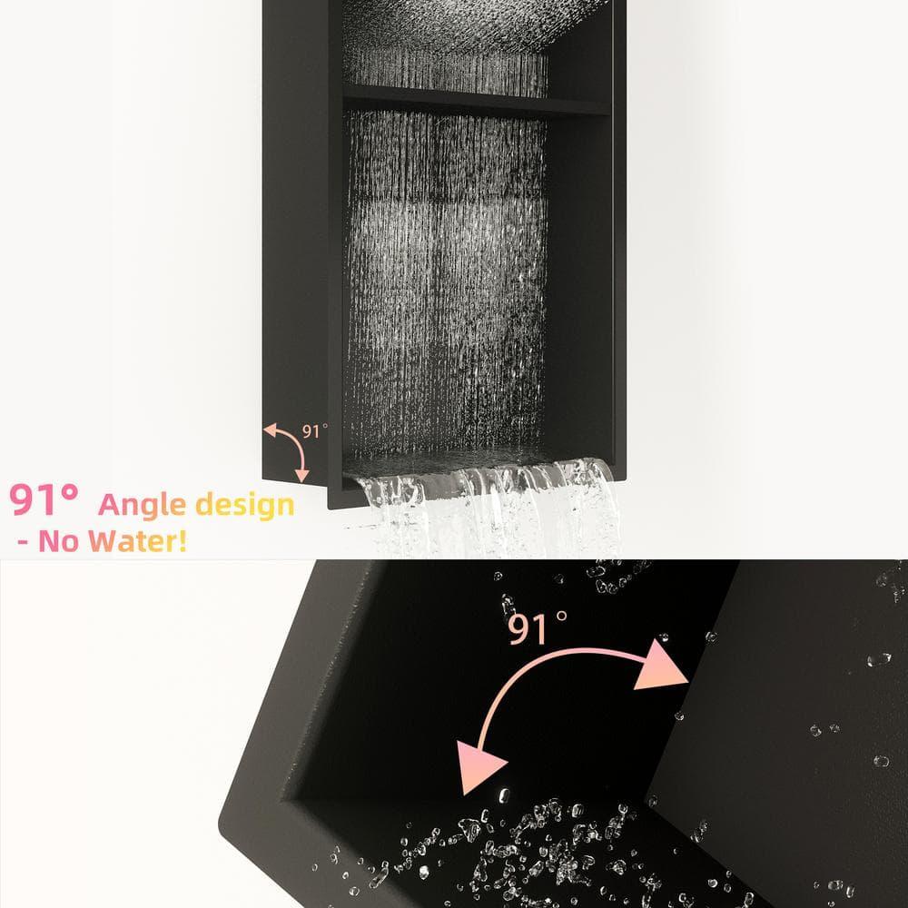 Hypertaire Double Layer Recessed Shower Niche No Tile Needed