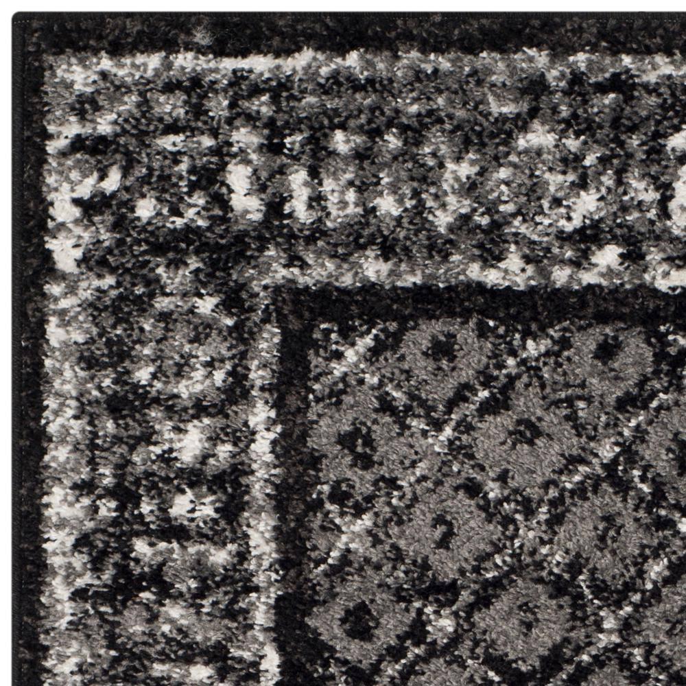 Adirondack ADR110 Machine Made Indoor Accent Rug - Black/Silver - 2'-6"x4' - Safavieh