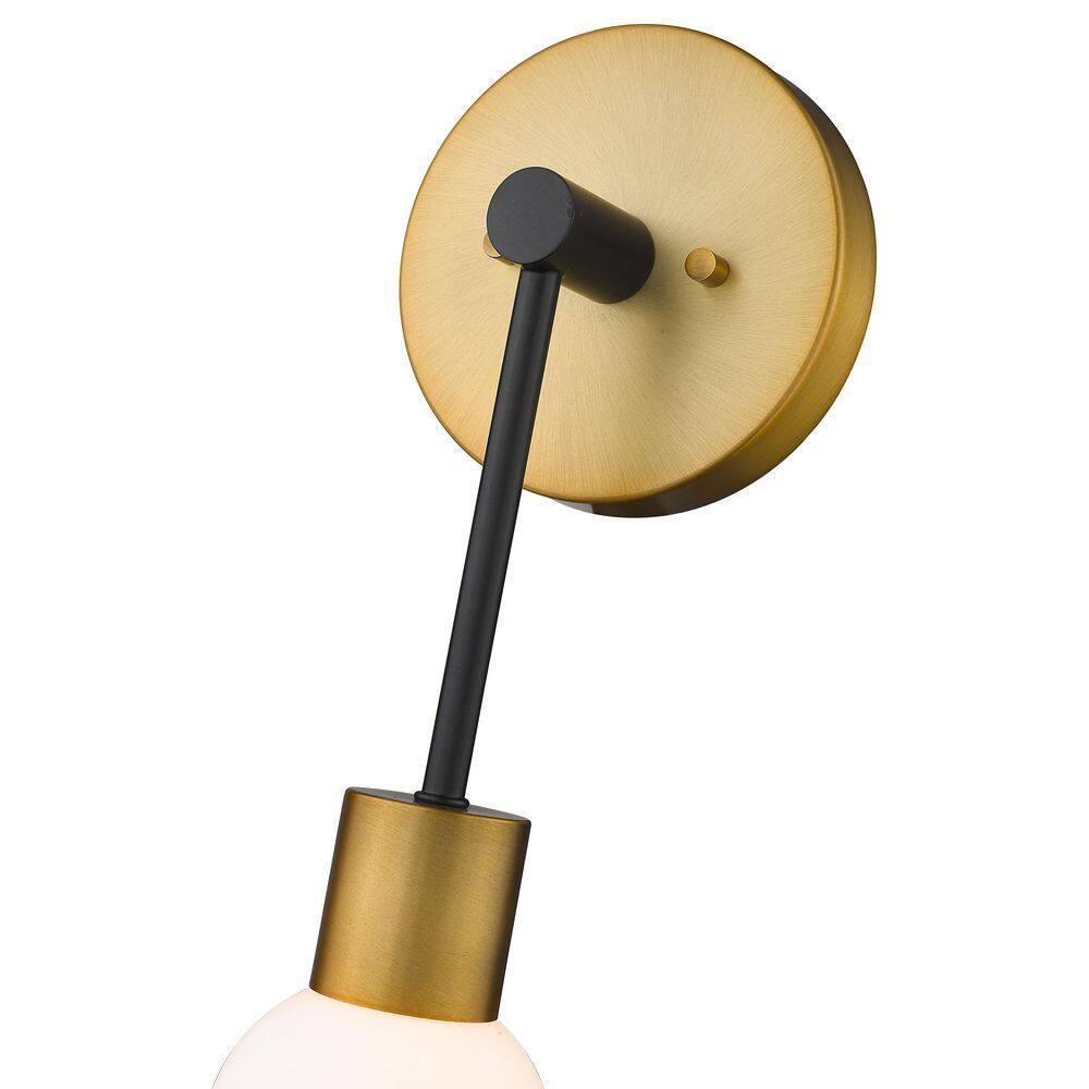 Z-Lite Neutra 1 - Light Wall Light in  Matte Black/Foundry Brass