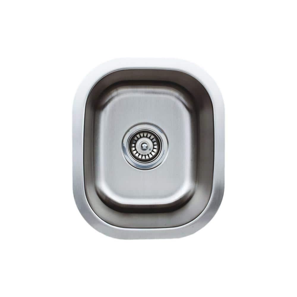 Craftsmen Series 15'' L Undermount Single Bowl Stainless Steel Kitchen Sink