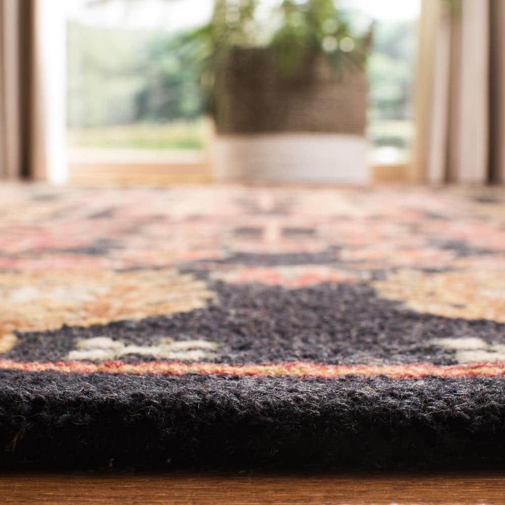 Aspen APN522 Hand Tufted Indoor Area Rug - Black/Red - 8'x10' - Safavieh