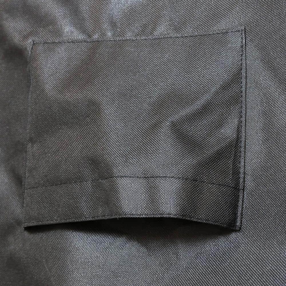 Sunnydaze Outdoor Weather-Resistant Heavy-Duty Polyester with PVC Backing Firewood Log Rack Cover - 6' - Gray and Black