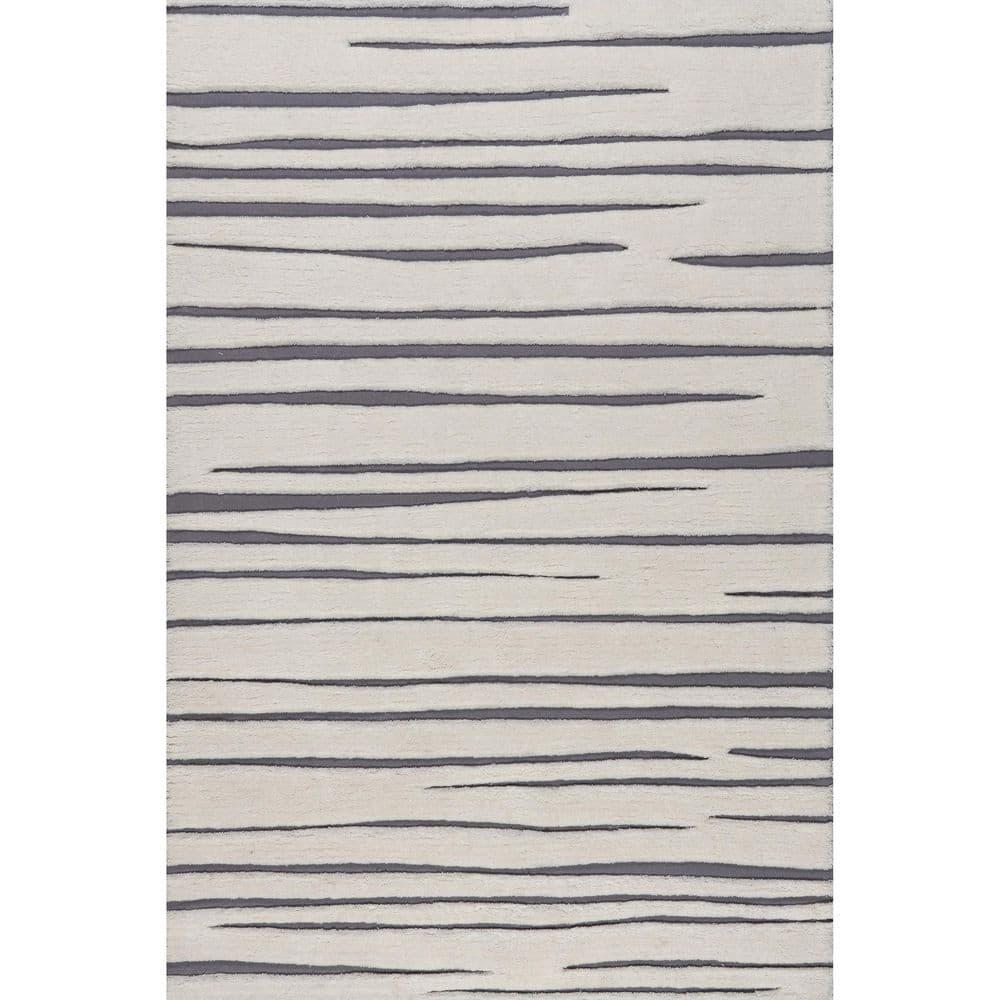 Frenshe Interiors x Rugs USA Frenshe Interiors x Rugs USA Studio Striped New Zealand Wool Area Rug