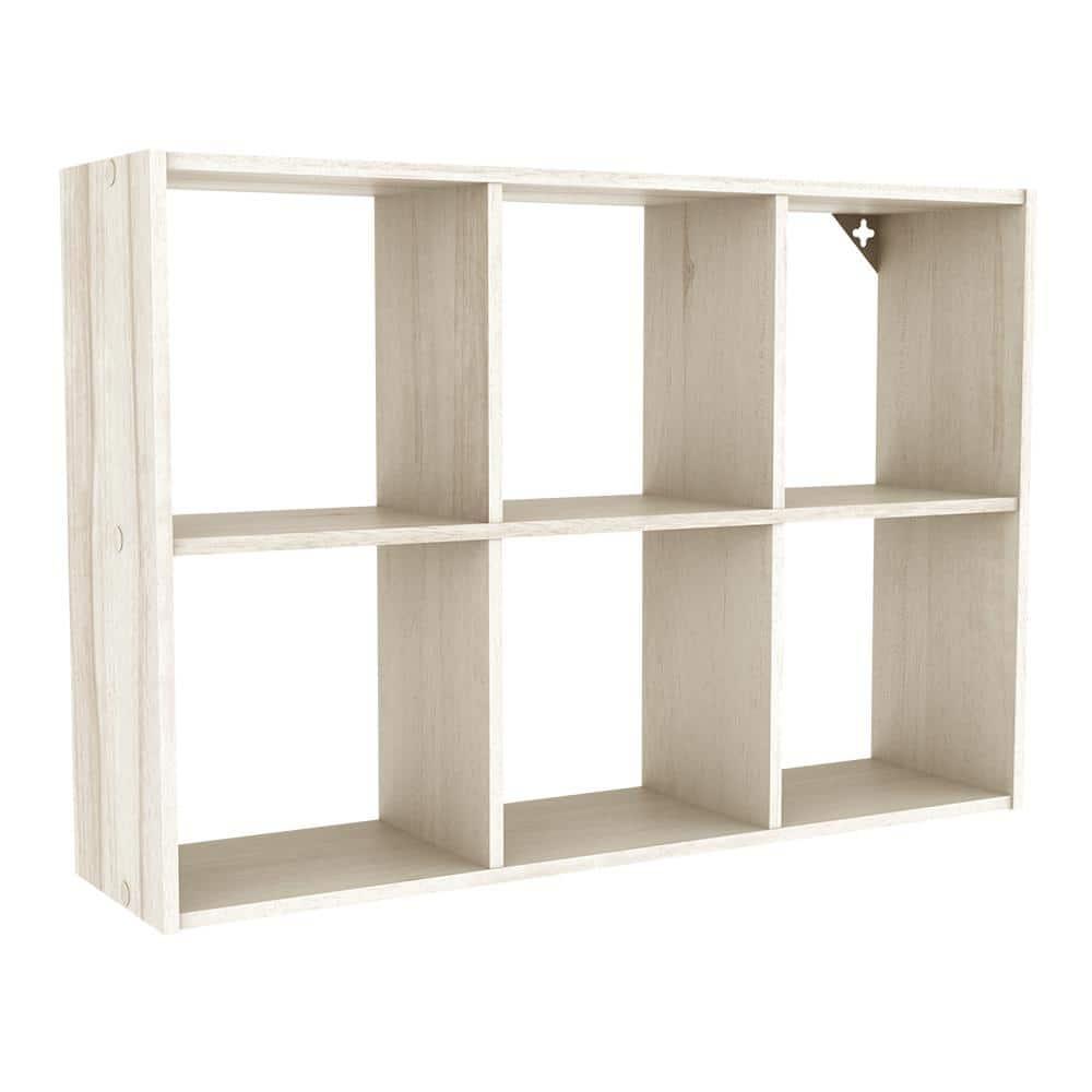 Mini 6-Cube Desktop or Wall Mount Organizer