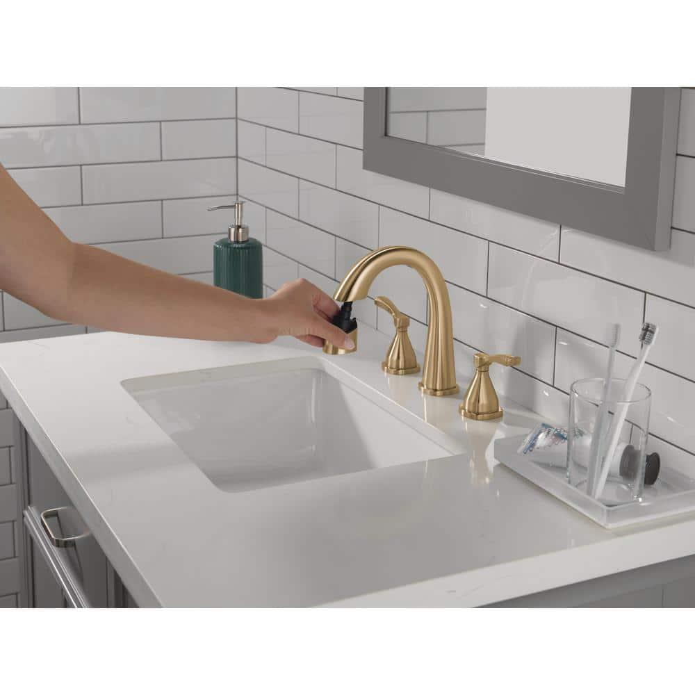 Stryke Widespread Bathroom Faucet with Drain Assembly and DIAMOND™ Seal Technology