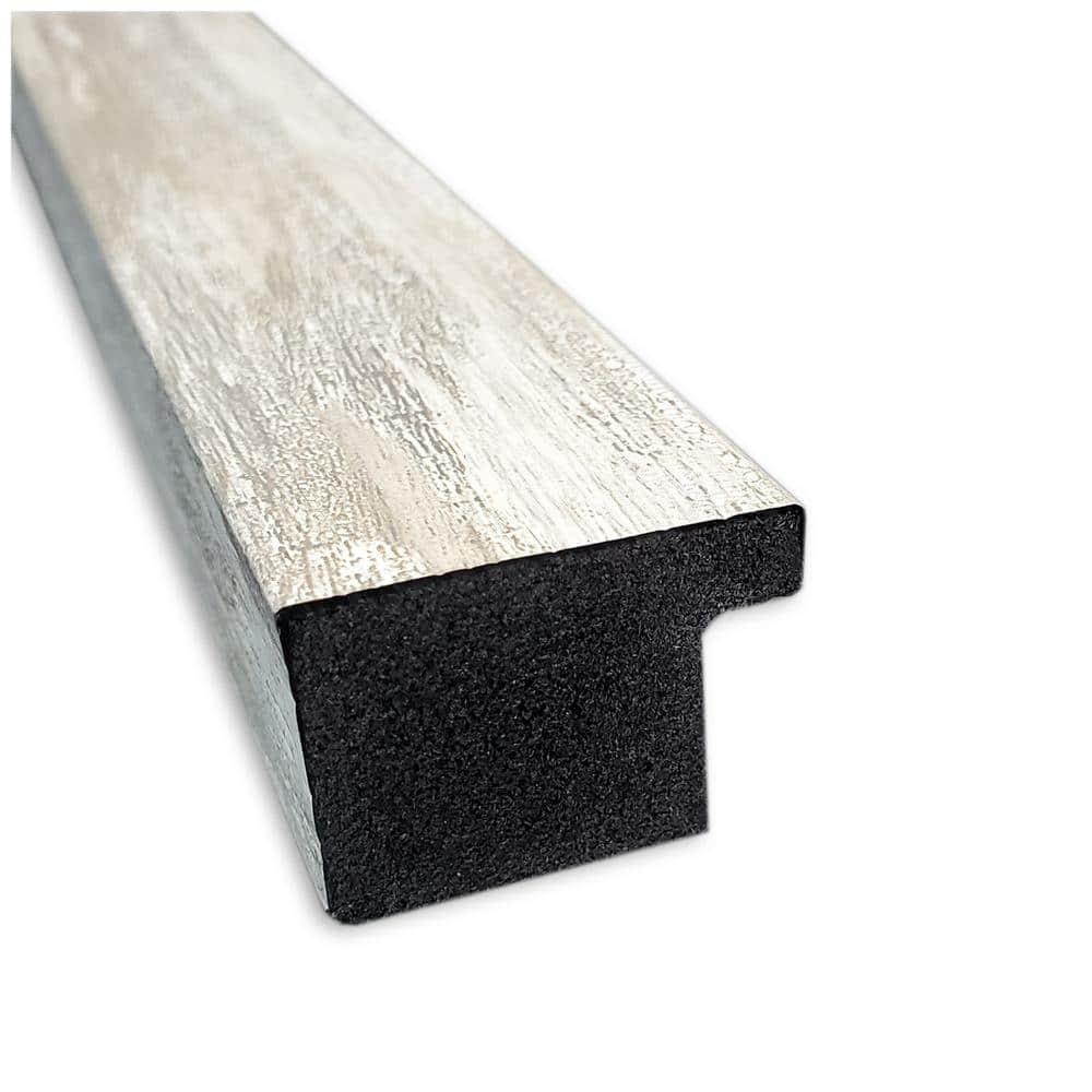 Amanti Art 18"x22" Crackled Metallic Narrow Framed Wall Mirror Silver: Beveled, Polystyrene Frame, No Assembly Required